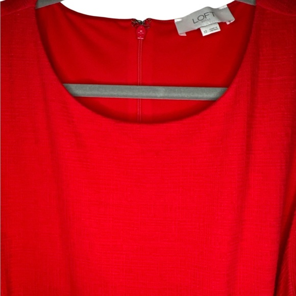 Loft Side Tie Wrap Textured Dress - Picture 4 of 7